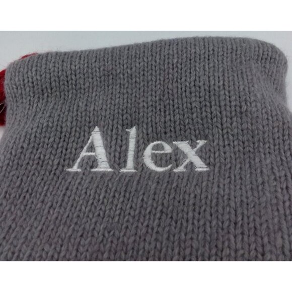 Pottery Barn Kids Alex Natural Fair Isle Train Wool Christmas Xmas Stocking - Picture 2 of 16